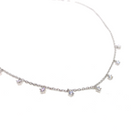 Minimal Taşlı Choker Kolye Tasma 925 ayar Silver