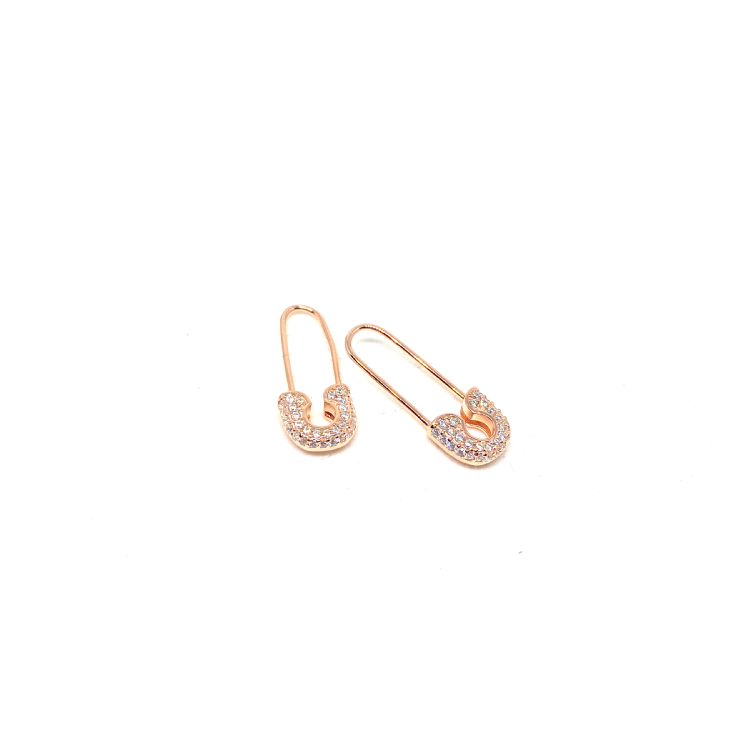 Kadın Gümüş Çengel Küpe 925 ayar rose renk