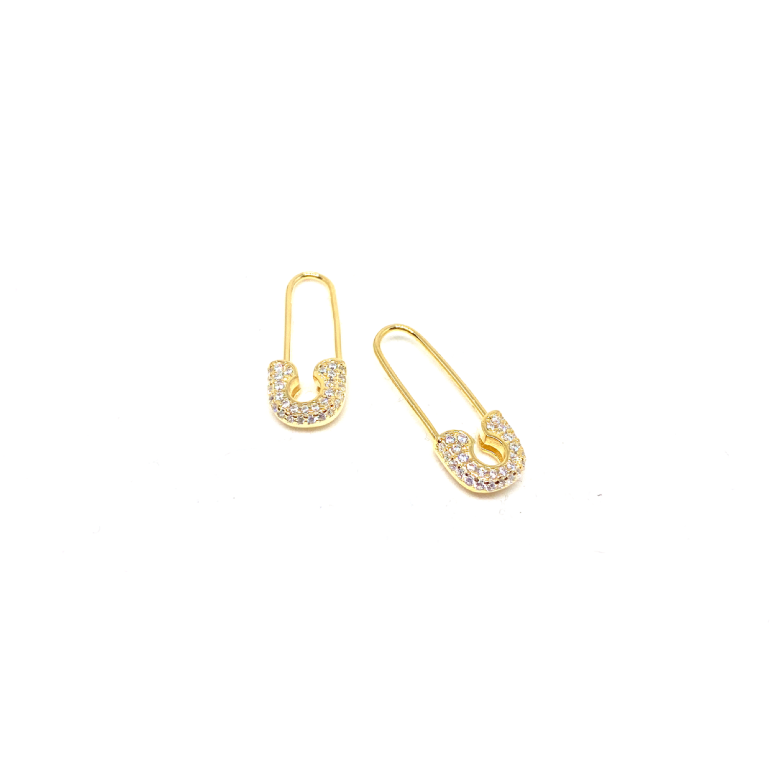Kadın Gümüş Çengel Küpe 925 ayar gold Altın Rengi