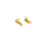 Kadın Gümüş Mini Denizanası Küpe 925 ayar gold renk