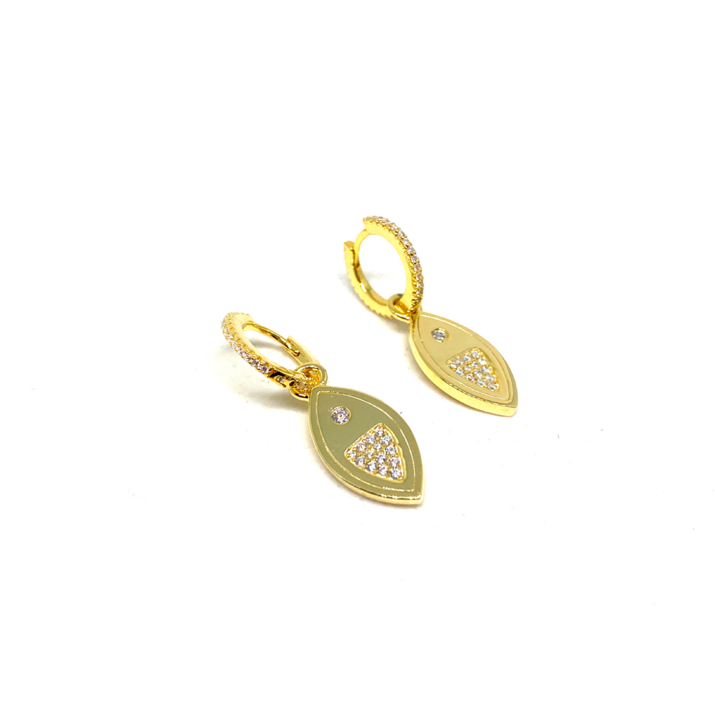 Kadın Gümüş Sallantılı Balık Küpe 925 ayar gold