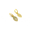 Kadın Gümüş Sallantılı Balık Küpe 925 ayar gold