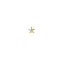Kadın Gümüş Mini Deniz Yıldızı Küpe 925 ayar Taşlı