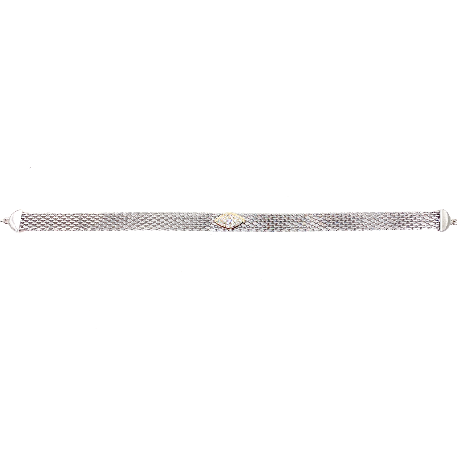 Kadın Gümüş Göz Figürlü Hasır Bileklik nazar 925 ayar