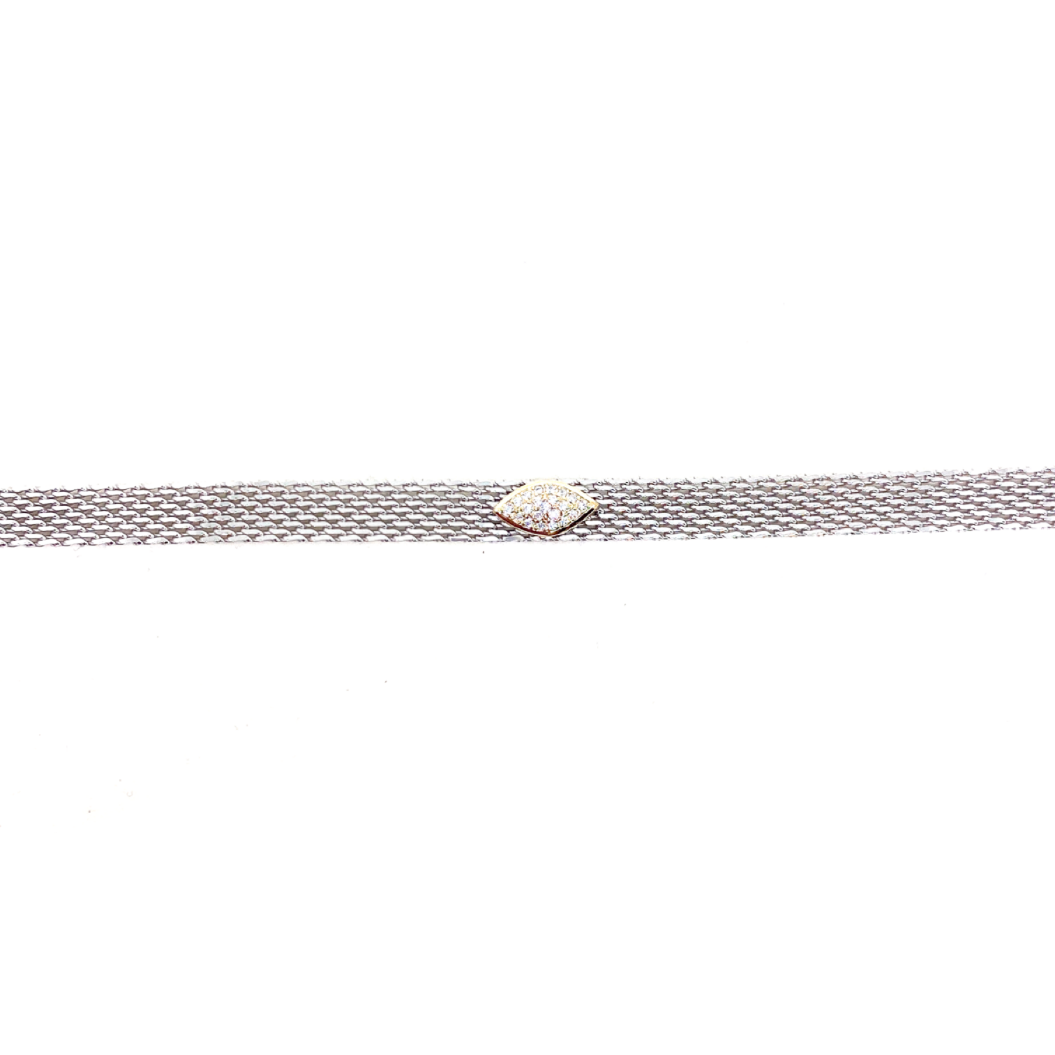 Kadın Gümüş Göz Figürlü Hasır Bileklik nazar 925 ayar