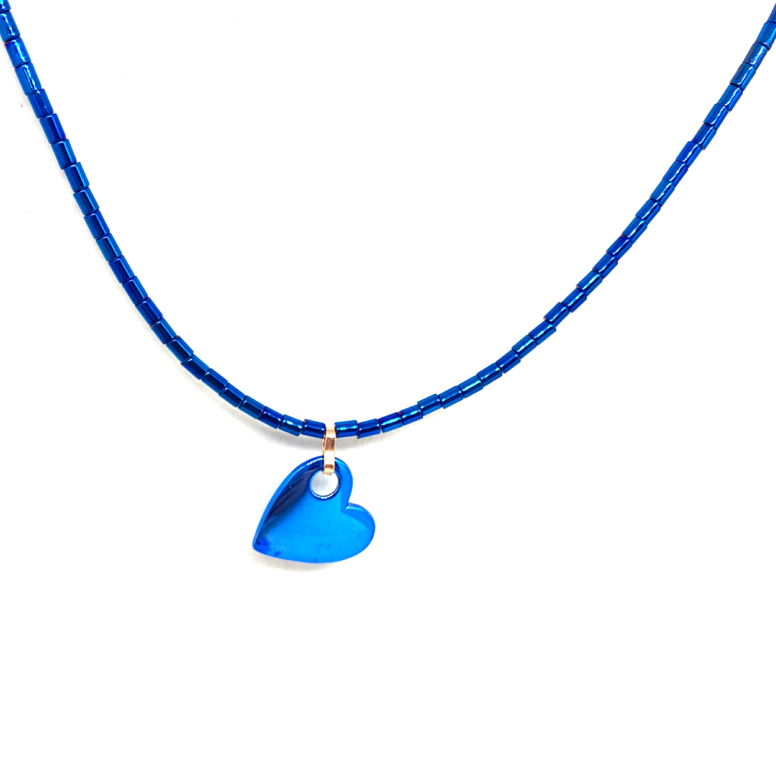 Kadın Gümüş hematit Kupa Kızı Kolye 925 ayar