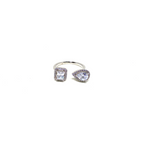 Pear and Baguette Cut Ring
