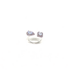 Pear and Baguette Cut Ring