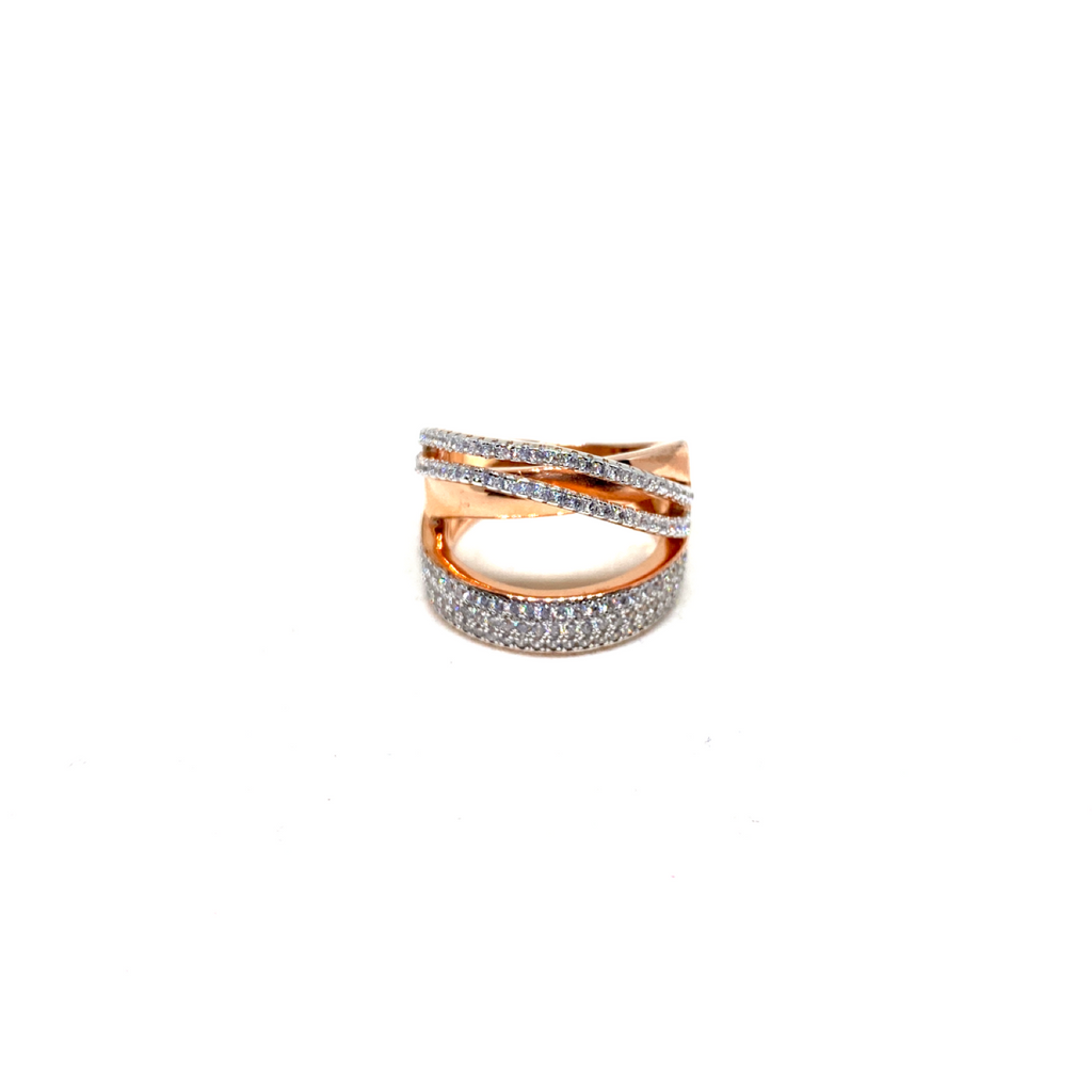 Three Row Twist Ring