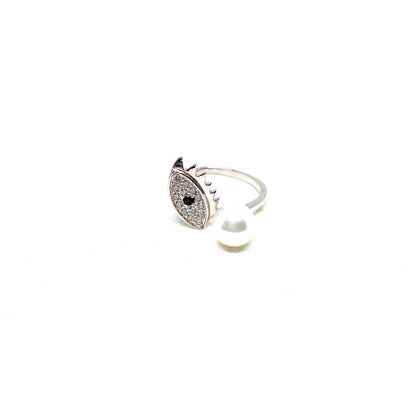 Pearl and Eye Ring