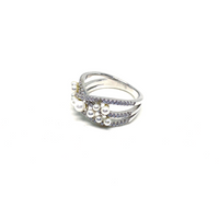 Mini Pearls Braided Ring