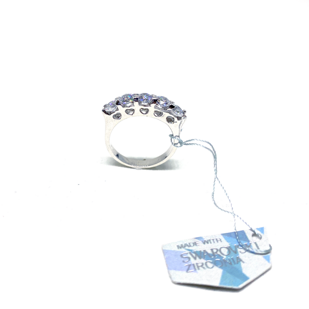 Heart Gallery Five Stone Swarovski Ring