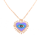 Enamel Heart Necklace