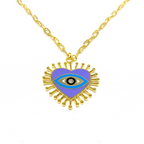 Enamel Heart Necklace