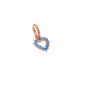 Aqua Heart Earring