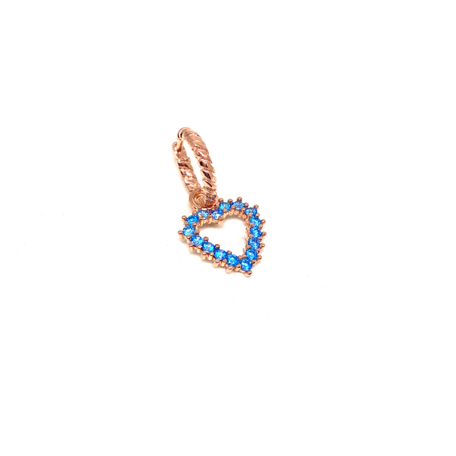 Aqua Heart Earring