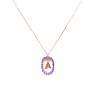 Cage Letter Necklace