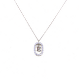 Cage Letter Necklace