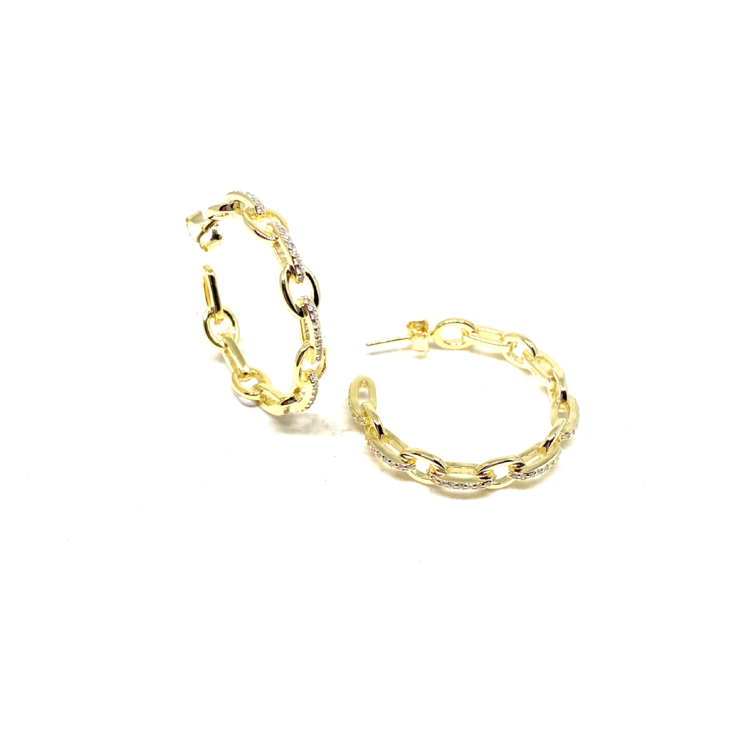 Chain Hoop Earrings