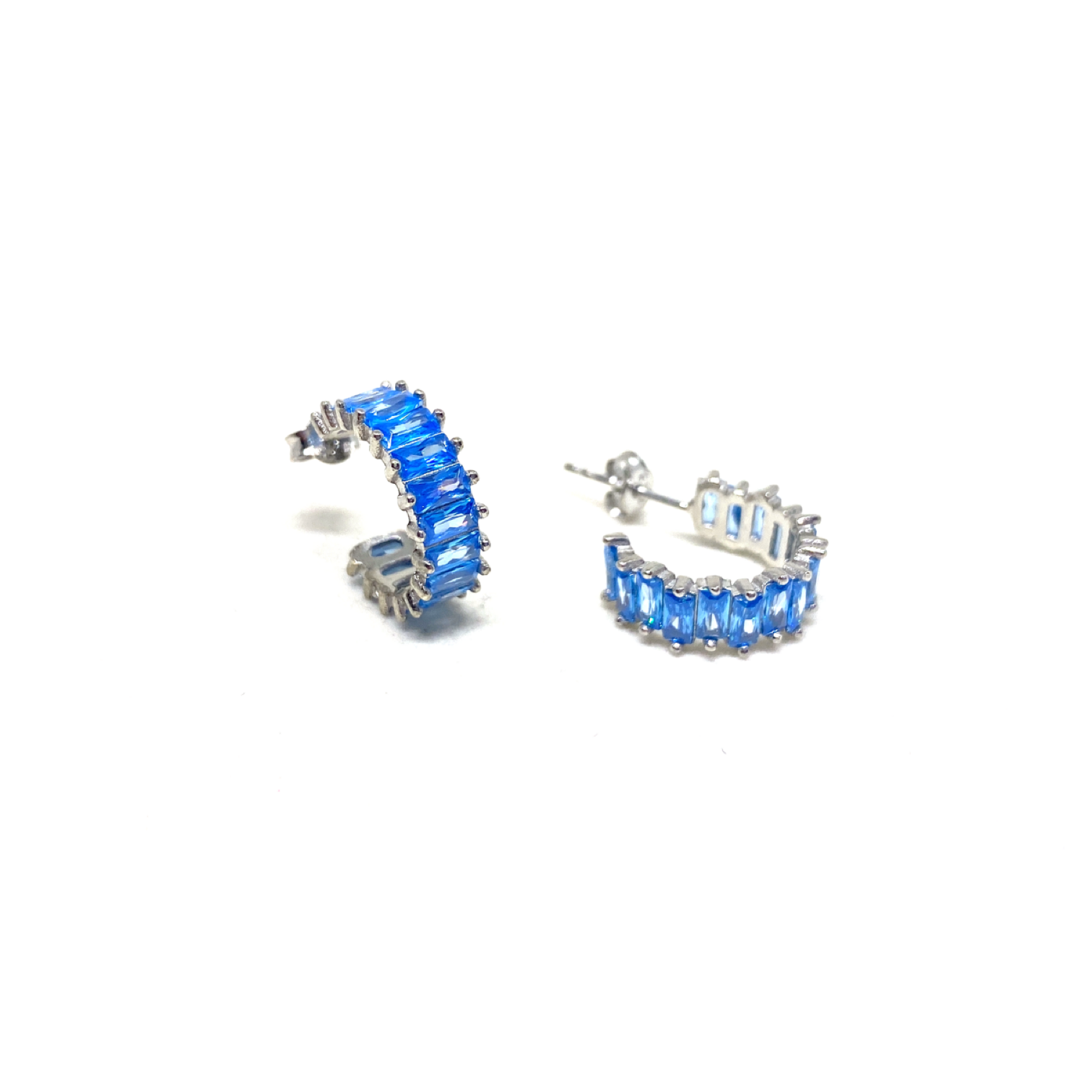 Baget Taşlı Tamtur Halka Küpe