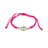 Colorful Stone Knit Bracelet