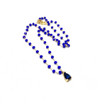 Safir Görünümlü Damla Kolye