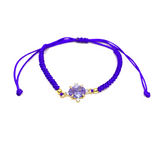 Colorful Stone Knit Bracelet