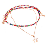 Double Rope & Star Necklace