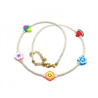 Sand Pearl Figure Necklace