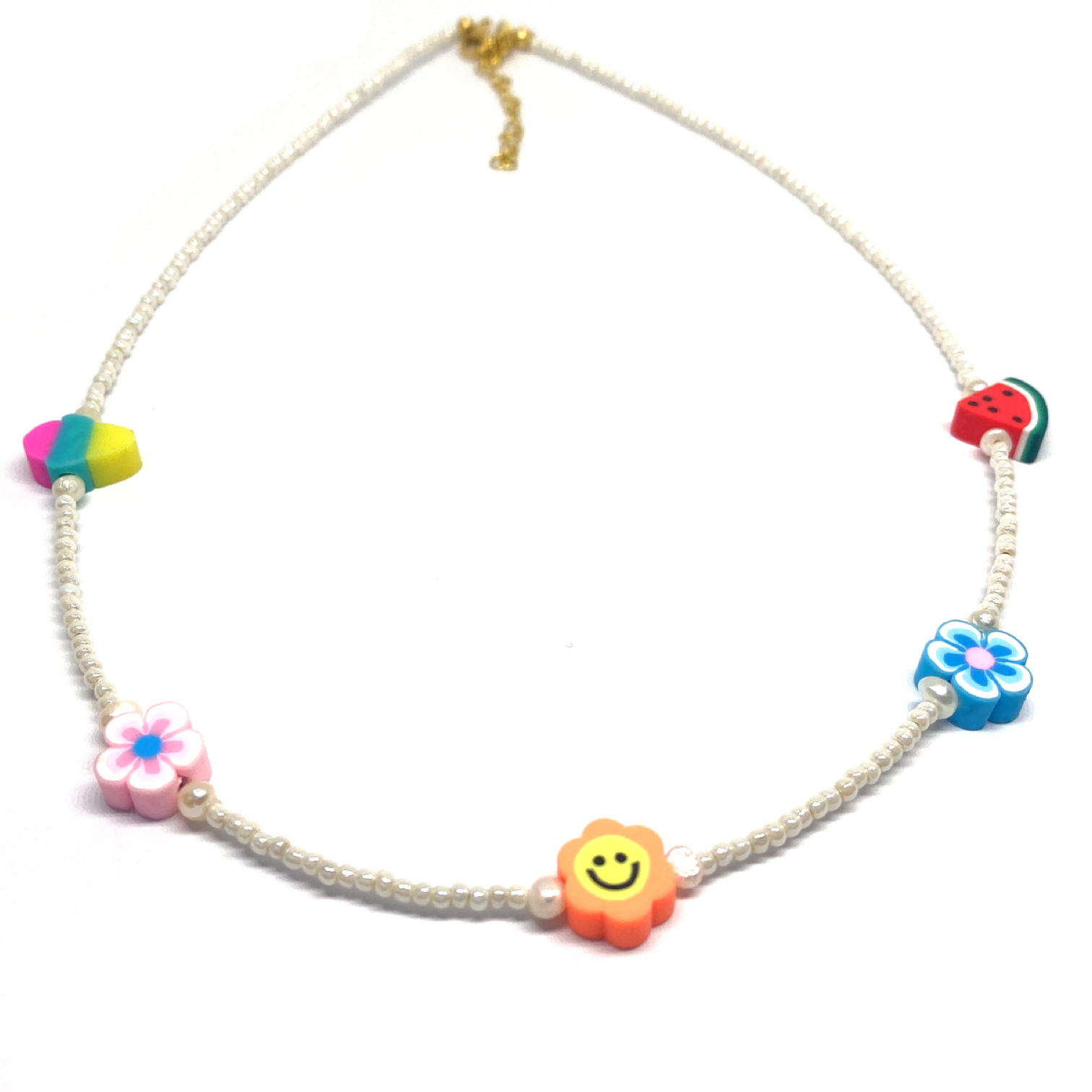 Sand Pearl Figure Necklace