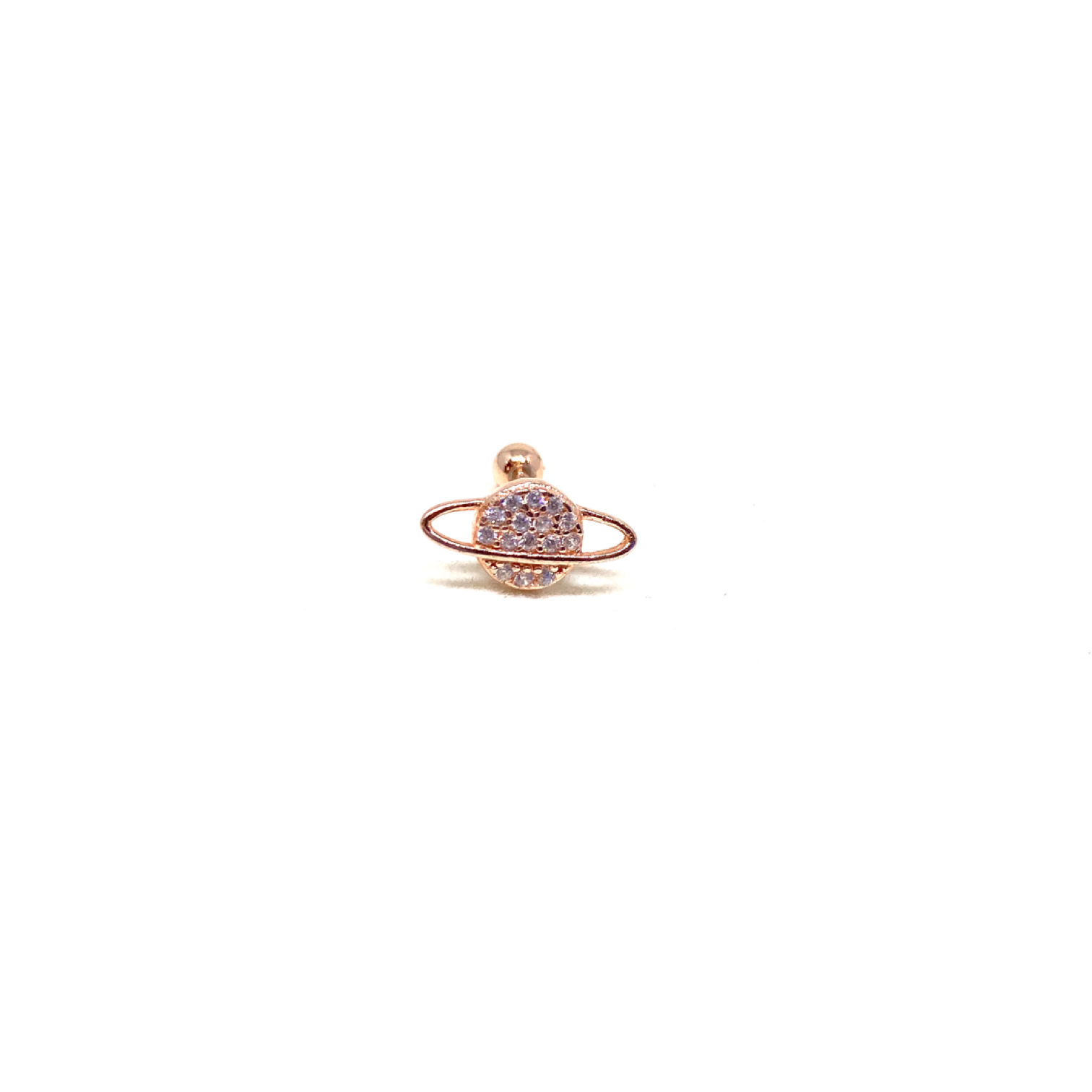 Gzegen jüpiter piercing kadin gümüs rose kaplama