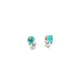 Simulated Paraiba Tourmaline Mini Drop Earrings