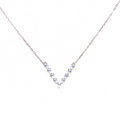 Drop Stone V-Shaped Necklace