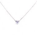 Heart Solitaire Necklace Large