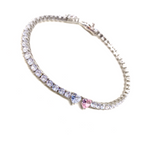 Twin Heart Tennis Bracelet