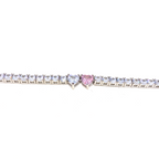 Twin Heart Tennis Bracelet