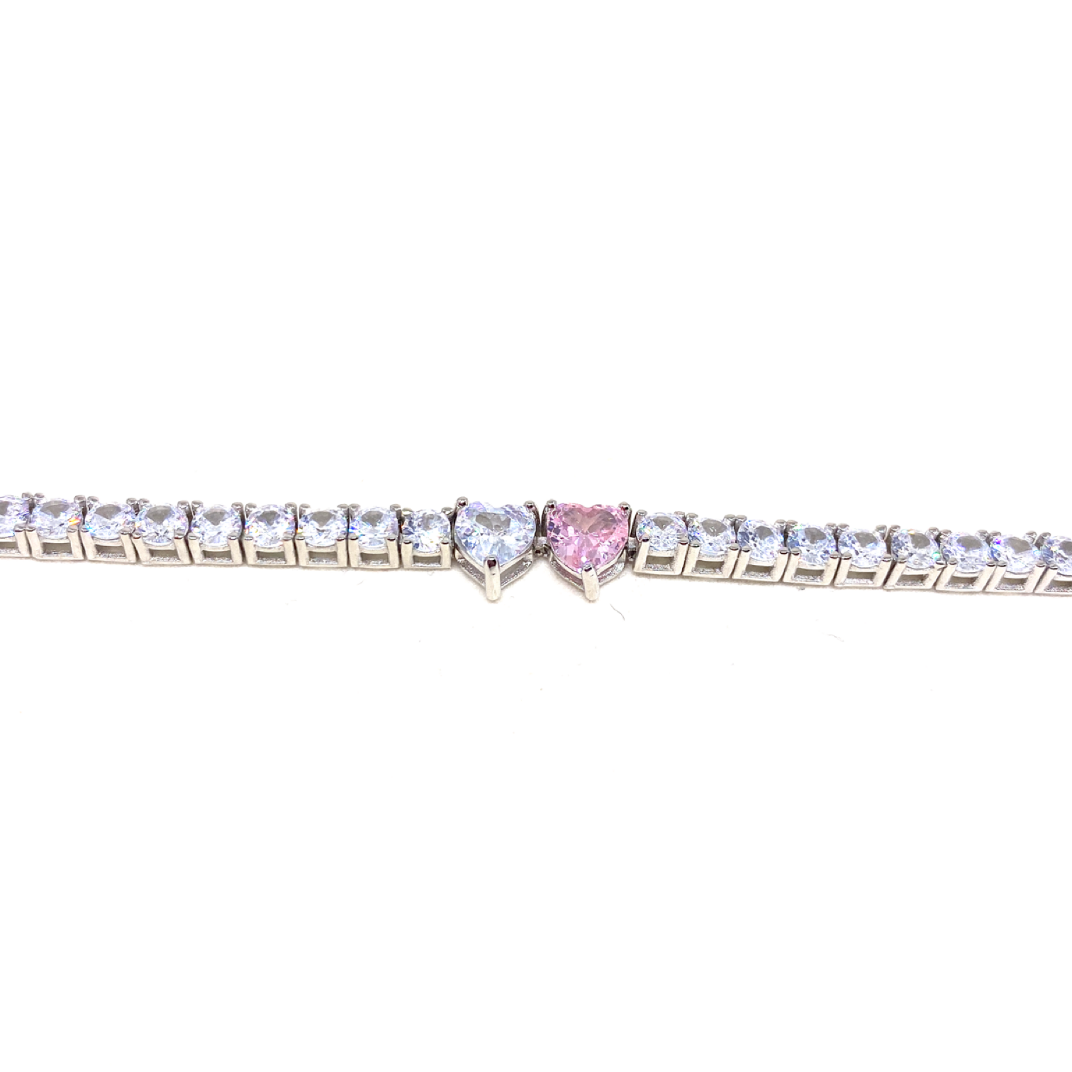 Twin Heart Tennis Bracelet