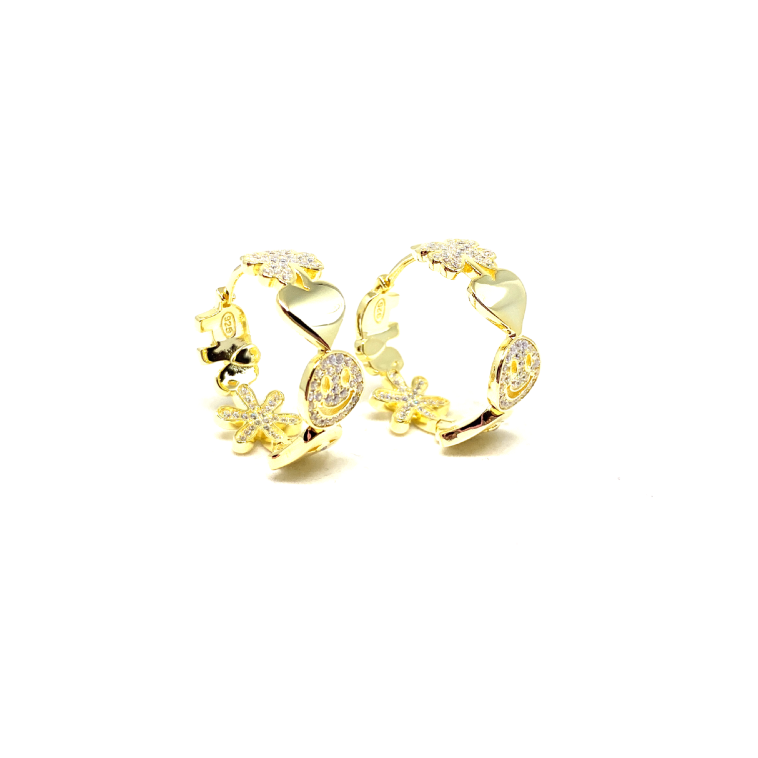 Chunky Moji Hoop Earrings