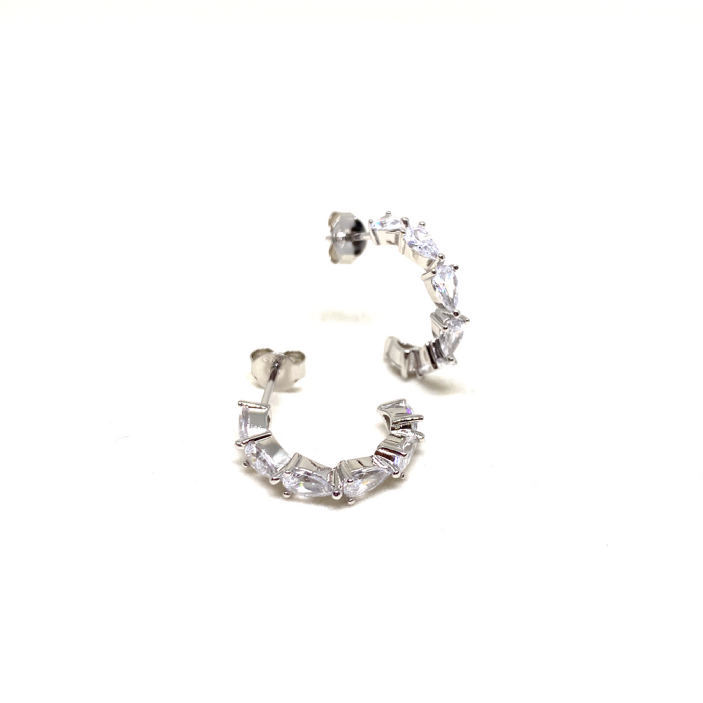 Damla Taşlı Tamtur Halka Küpe