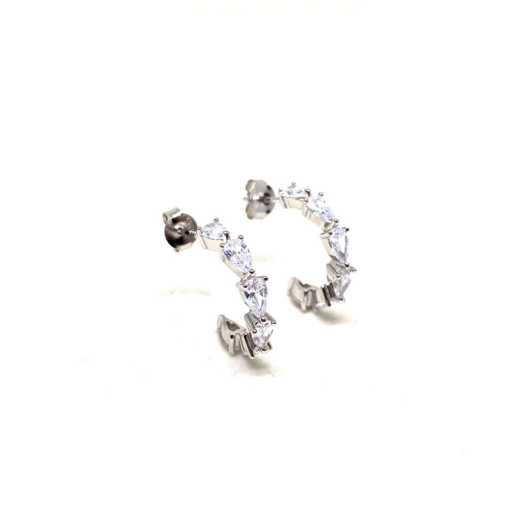 Damla Taşlı Tamtur Halka Küpe