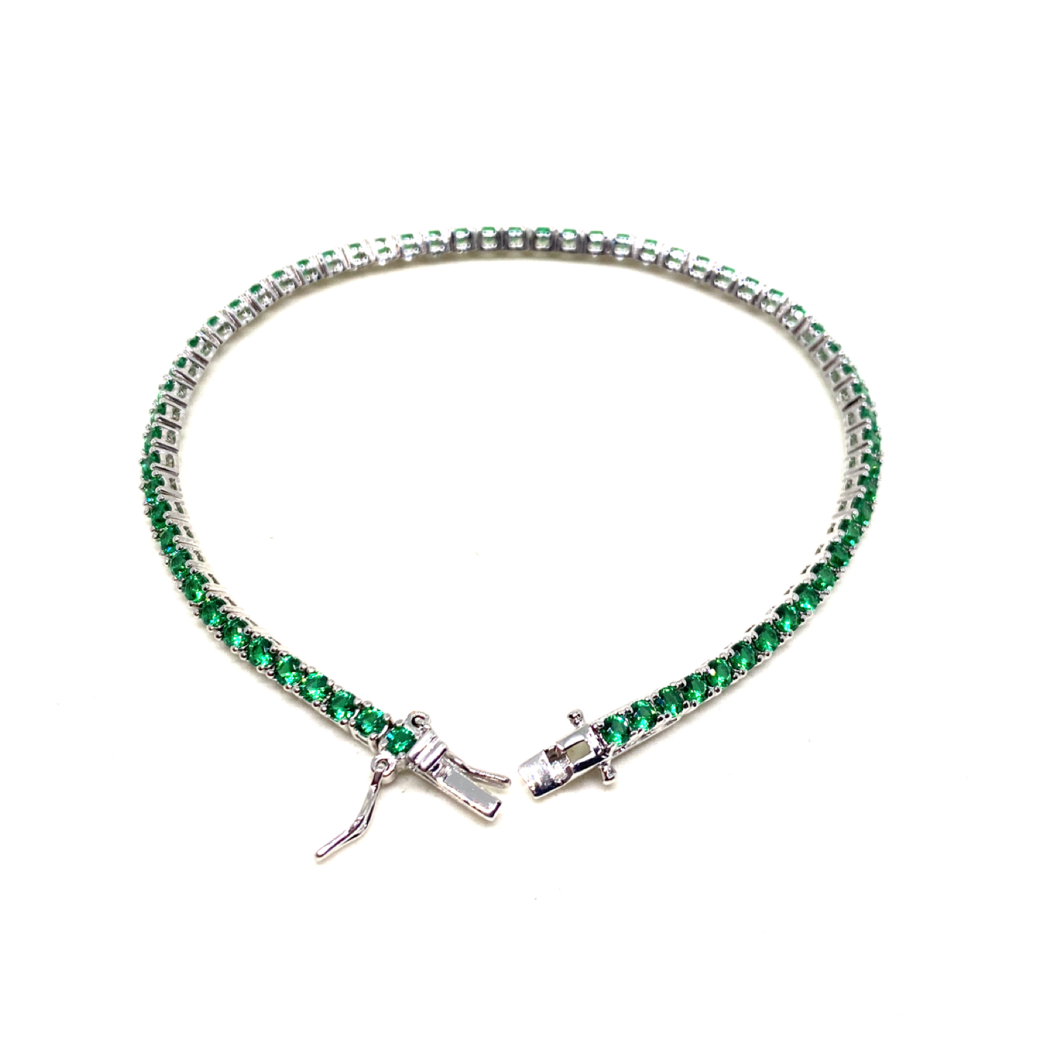 Zümrüt Görünümlü Suyolu Bileklik