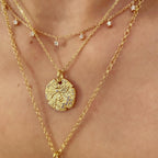 Minimal Taşlı Choker Kolye Tasma Altın Rengi 925 ayar gold Boyunda Duruşu kombin