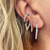 Small V Hoop Earrings