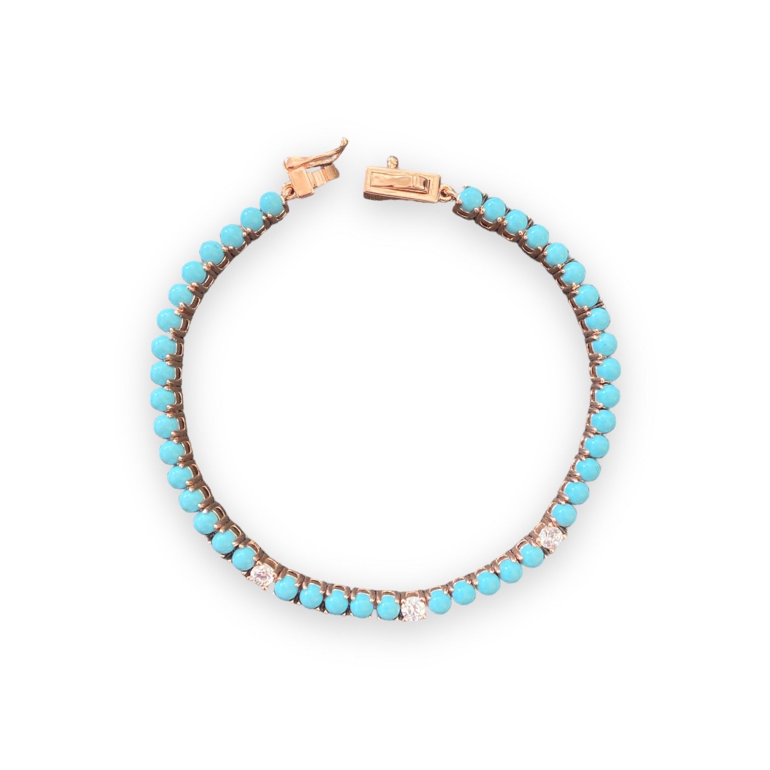 Turkuaz Taşlı Suyolu Bileklik