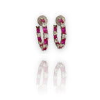 Royal Ruby Halka Küpe