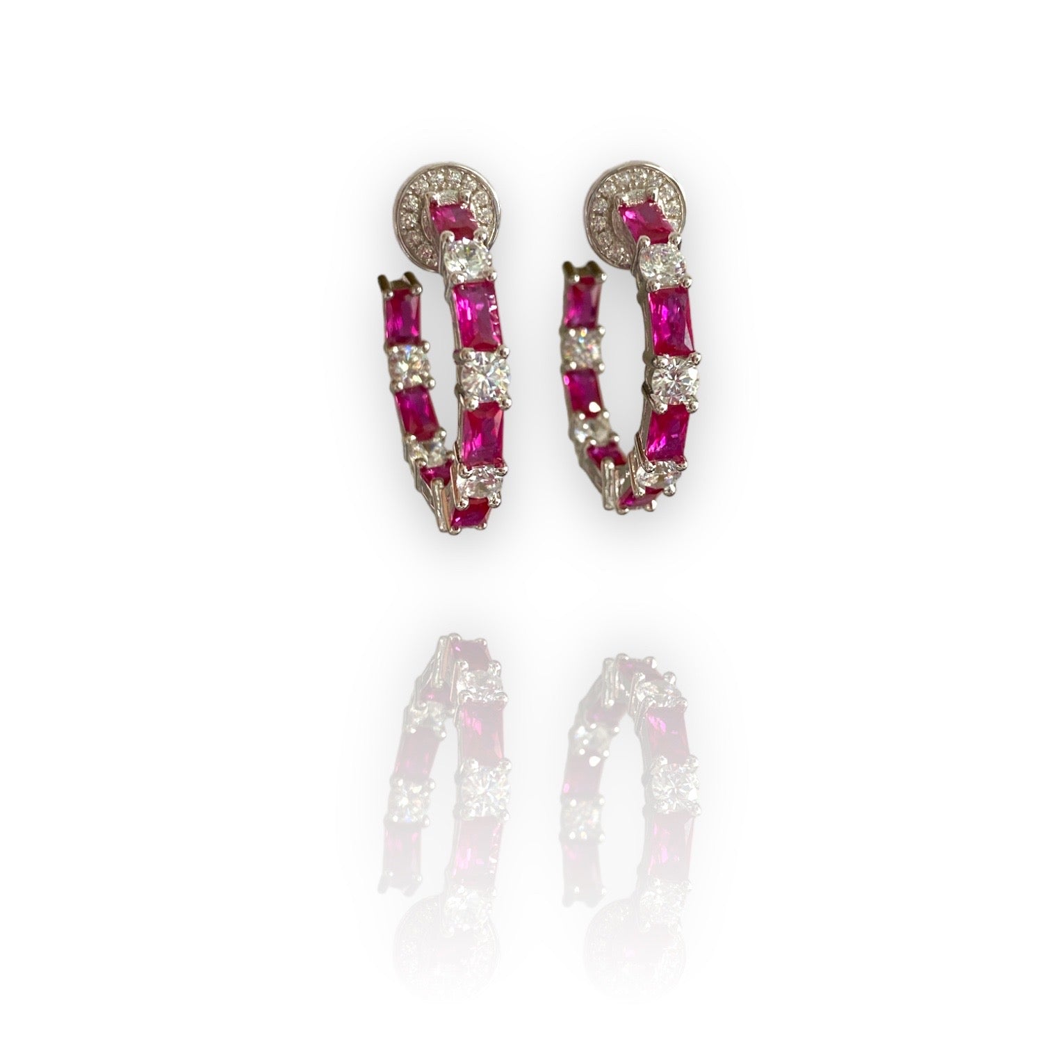 Royal Ruby Halka Küpe