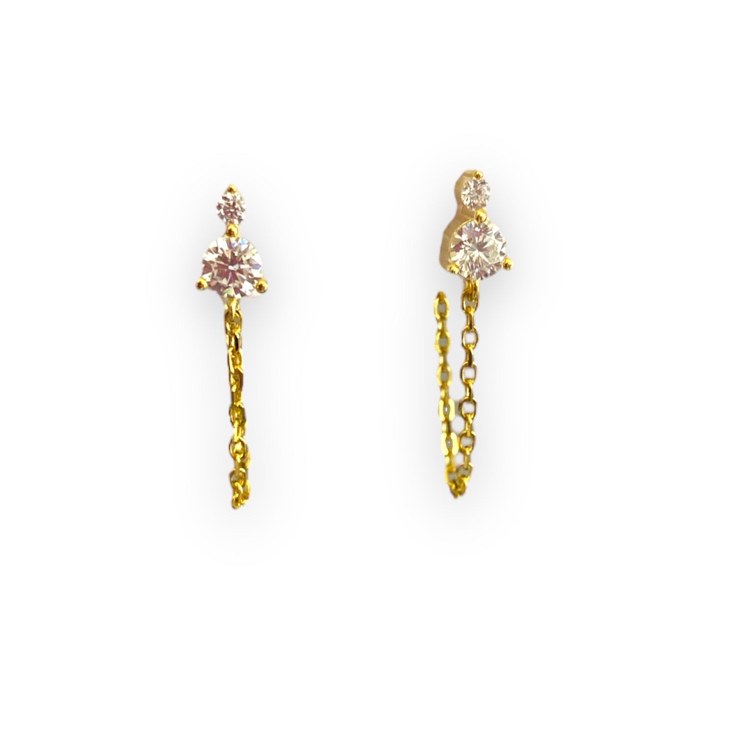 Arka Bağlantılı Çift Tohum Küpe