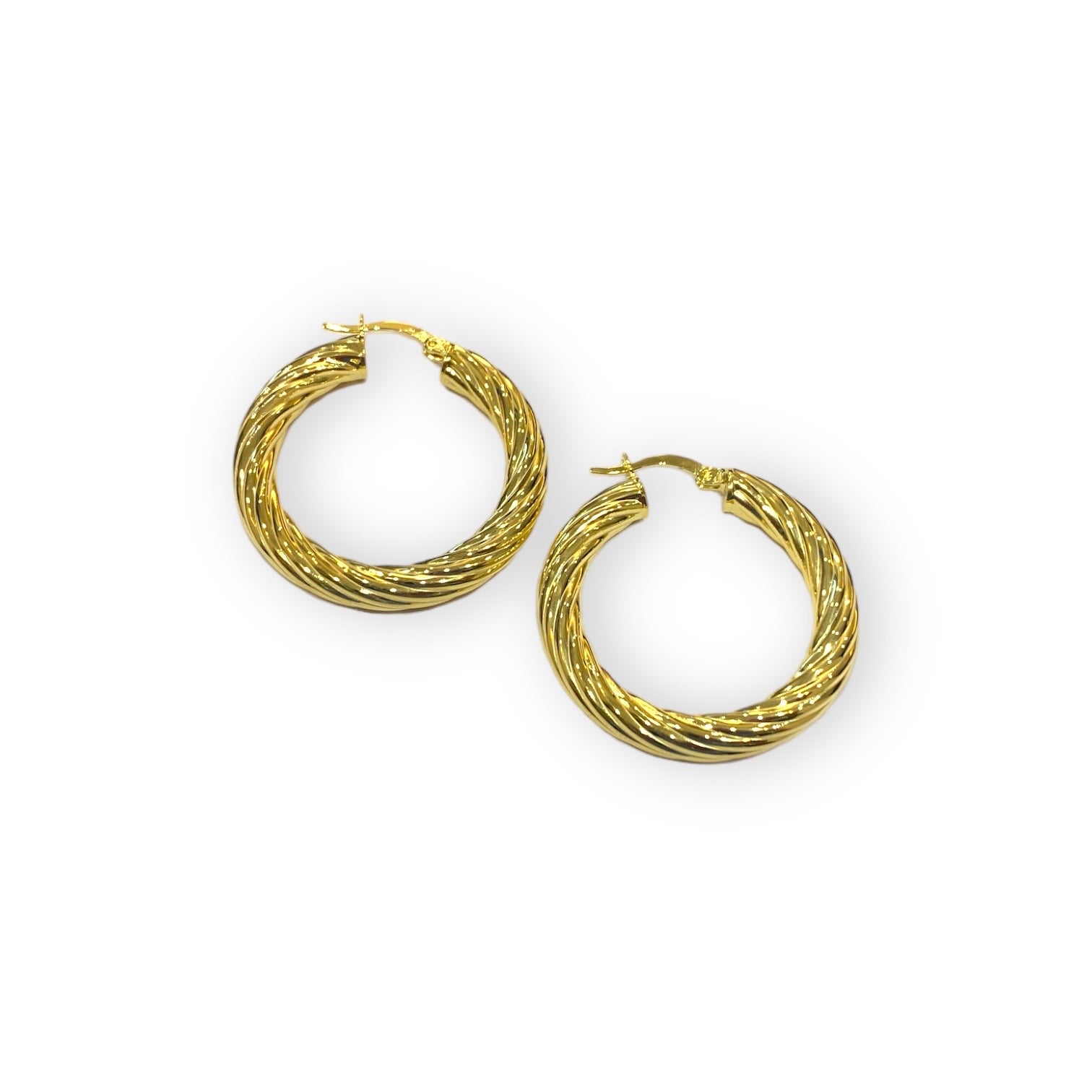 Tırtıklı Vintage Halka Küpe