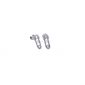 Kadın Gümüş Mini Çengel Küpe iğne 925 ayar silver
