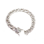 Kadın Gümüş Mix Gurme Zincir Bileklik gourmet gurmet Taşlı imitasyon Pırlanta Görünümlü 925 ayar